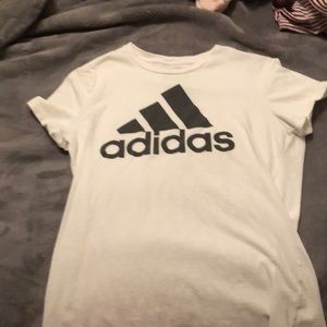 Adidas white shirts